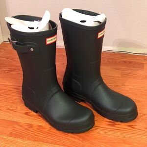 Hunter mens rain boots (wellies) size 10